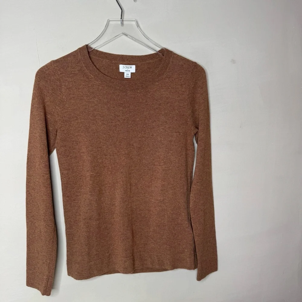 J. Crew Women's Brown Top Crew Teddie Sweater size xs